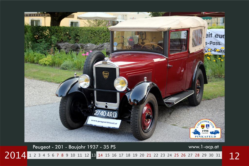 Oldtimerkalender 2014